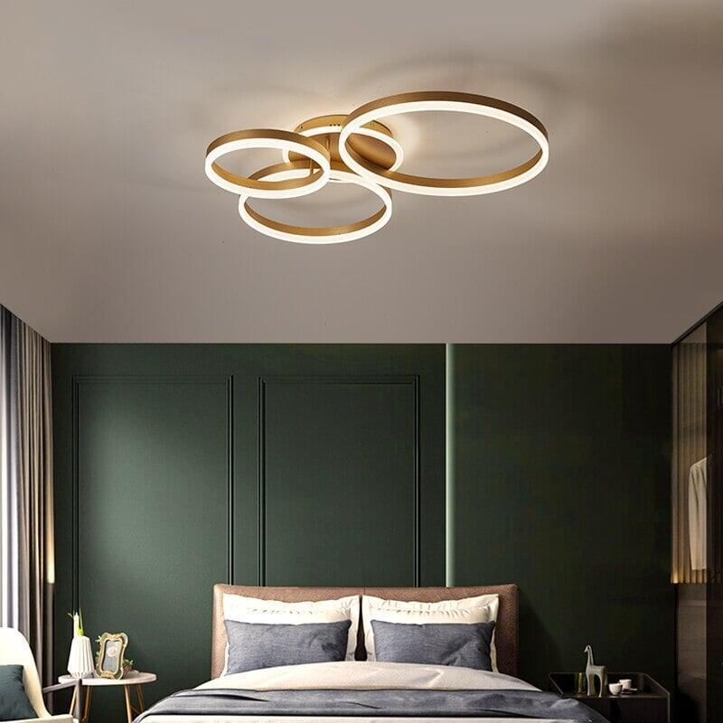 Plafonnier Doré Rond | Scintilla Sky - Designix Plafonnier 1 Anneau