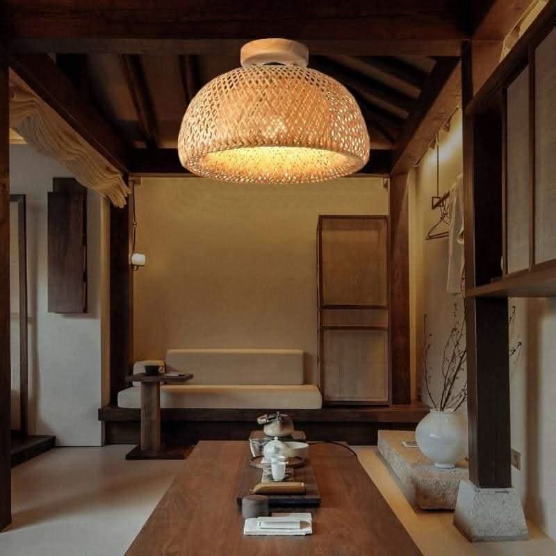 Plafonnier Naturel | Nilo - Designix Plafonnier Bambou