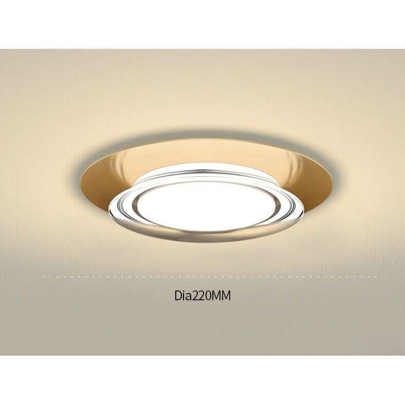 Plafonnier Rond | Étoile Radieuse - Designix Plafonnier Or | Plafonnier Rond Blanc Chaud