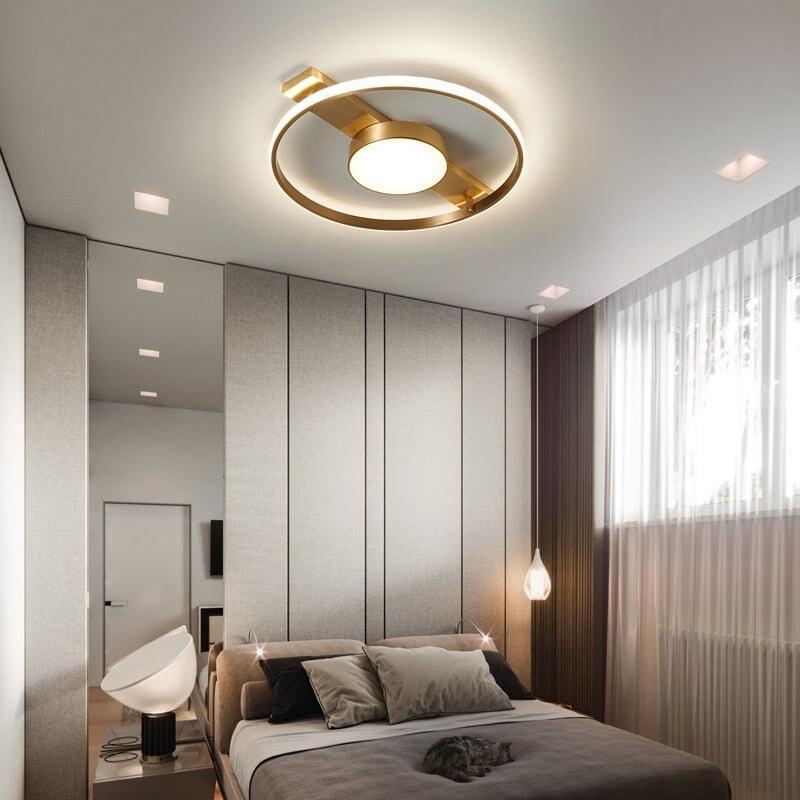 Plafonnier Rond | Halo Sculpt - Designix Plafonnier Avec lumière central | 35cm