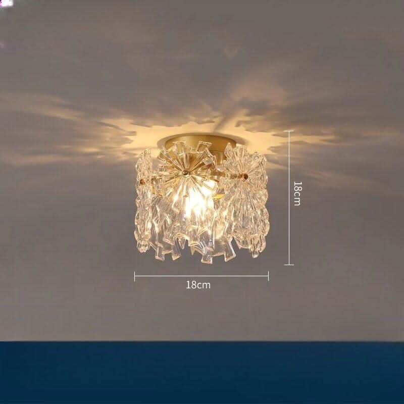 Plafonnier Suspendu LED | Cristal Élégance - Designix Suspension luminaire Plafonnier Blanc Chaud