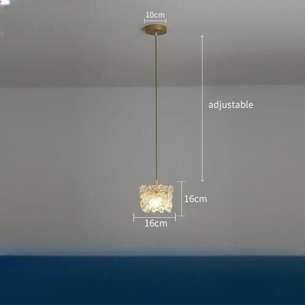 Plafonnier Suspendu LED | Cristal Élégance
