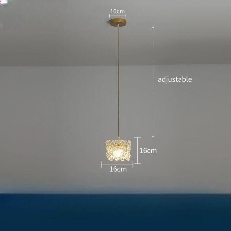 Plafonnier Suspendu LED | Cristal Élégance - Designix Suspension luminaire Suspendu Blanc Chaud