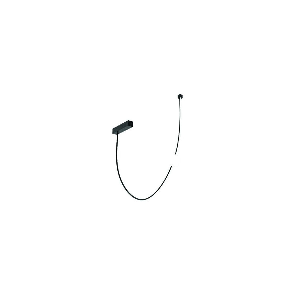 Plafonnier ZAMBELIS 18W DESIGN Noir Mat 22249