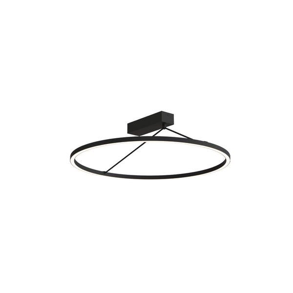 Plafonnier ZAMBELIS D590 42W Dimmable DESIGN Noir Sable 2562