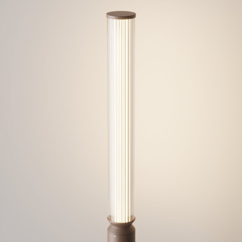 Lit Luminaire exterieur marron