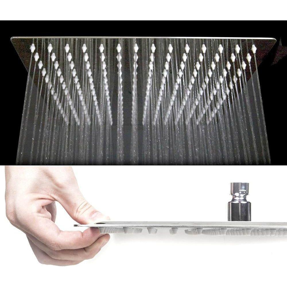 Pommeau de Douche Amovible | Aqua Élégance - Designix Pommeau de Douche 25 cm