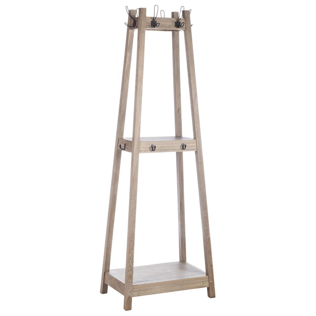 Porte - manteau Bois Naturel Debout - Designix