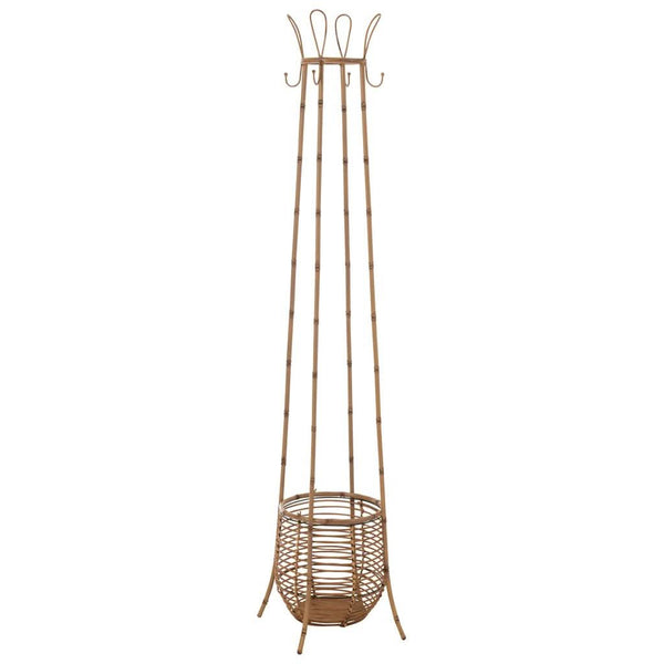Porte-Manteau Métal Rotin Naturel
