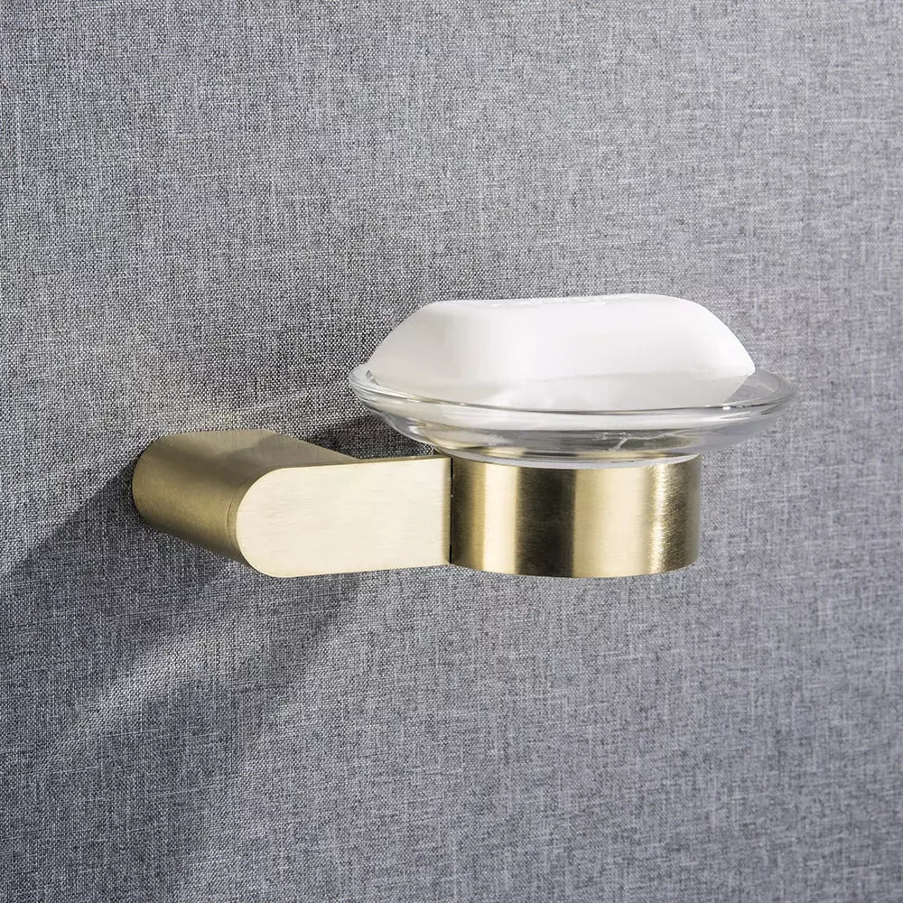 Porte Savon Mural en Acier inoxydable - Designix Porte Savon Doré