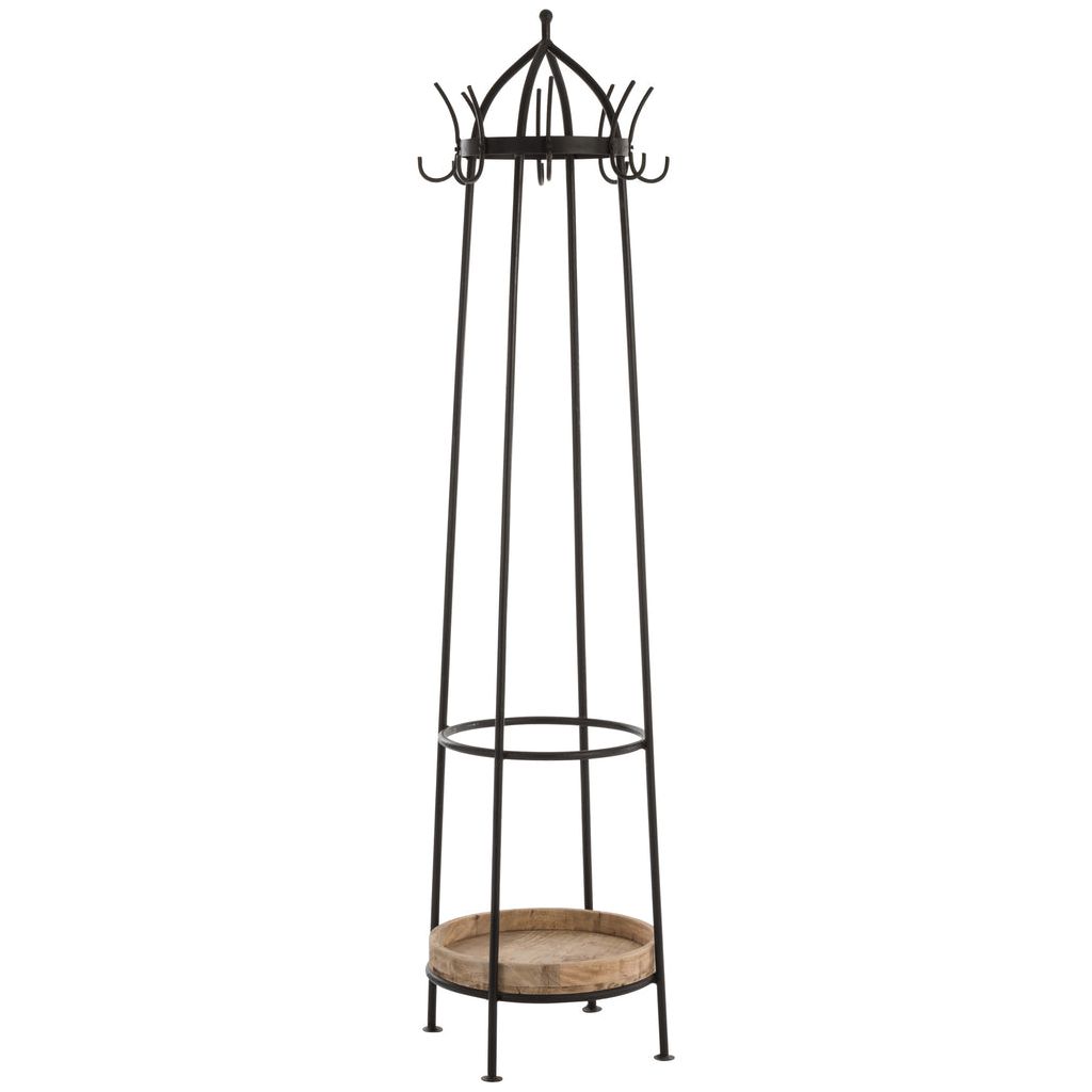 Portemanteau Rond Métal Bois - Designix
