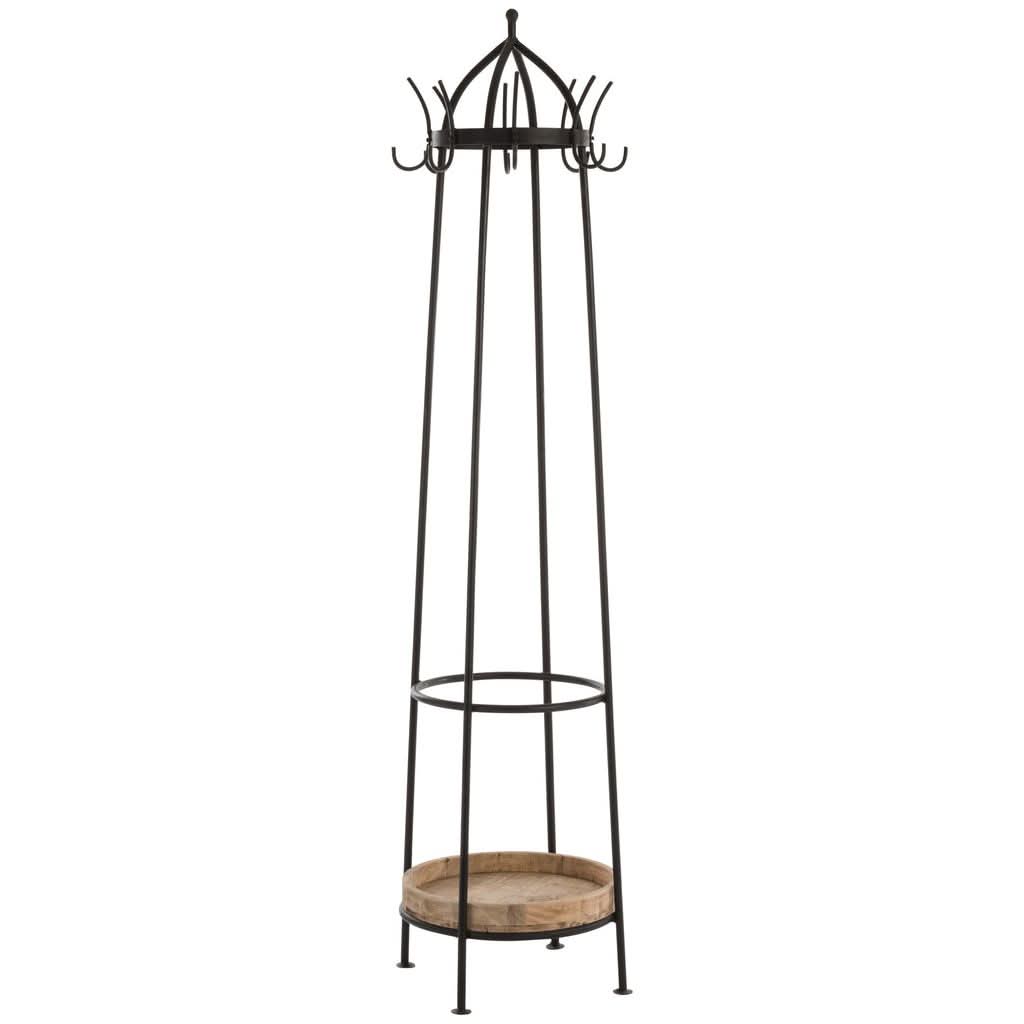 Portemanteau Rond Métal Bois - Designix