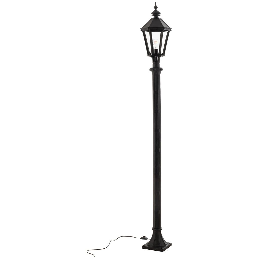 Poteau Lanterne Extérieure Fonte Noire - Designix