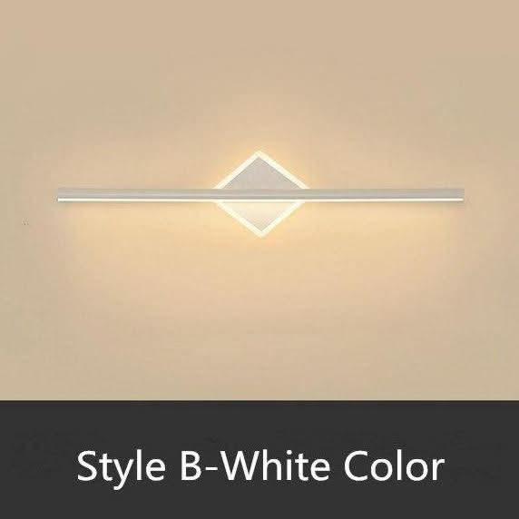 Applique murale design LED dorée ou blanche Mirror | Designix - Luminaire Blanc B - 40cm 10W Froide - https://designix.fr
