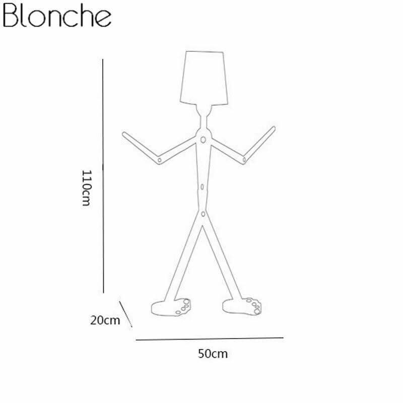 Lampadaire bonhomme moderne à LED | Designix - Luminaire - https://designix.fr