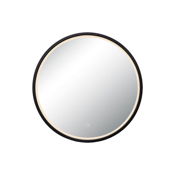 Miroir ZAMBELIS Tactile D600 15W CCT Dimmable IP44 DESIGN Noir Mat 25388