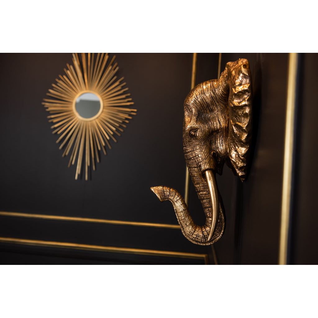 Rayon Miroir Métal Verre Doré - Designix