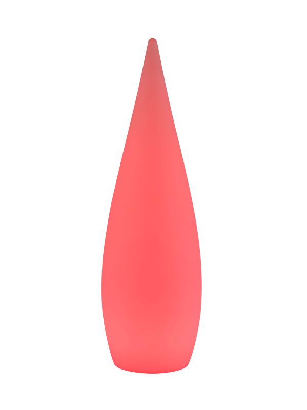 Lampe extérieure Palmas blanche, H 120 cm