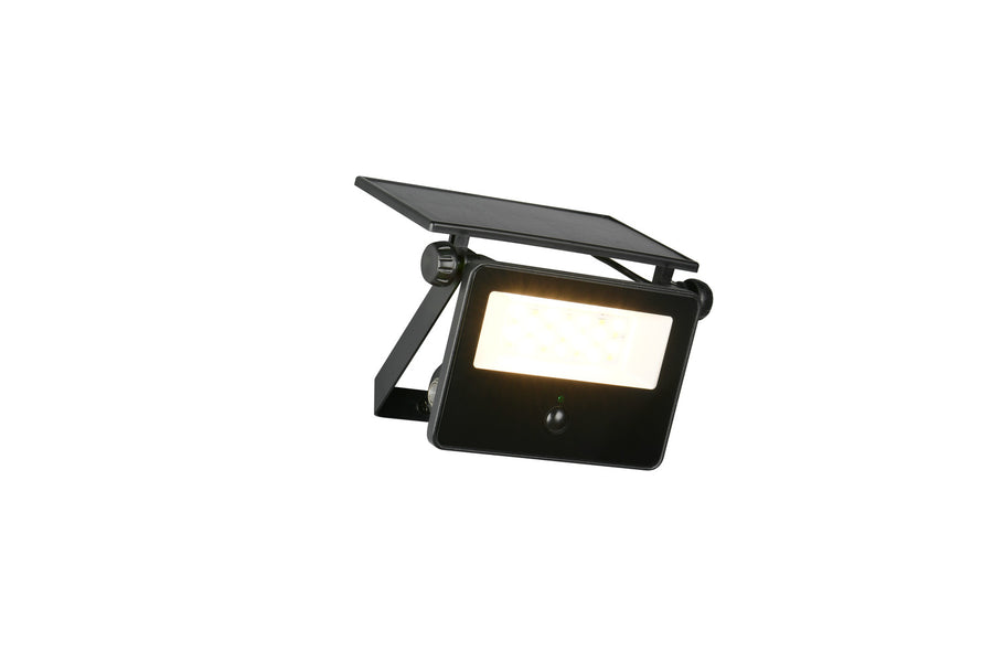 Applique extérieure Moura noire mat, H 15,5 cm