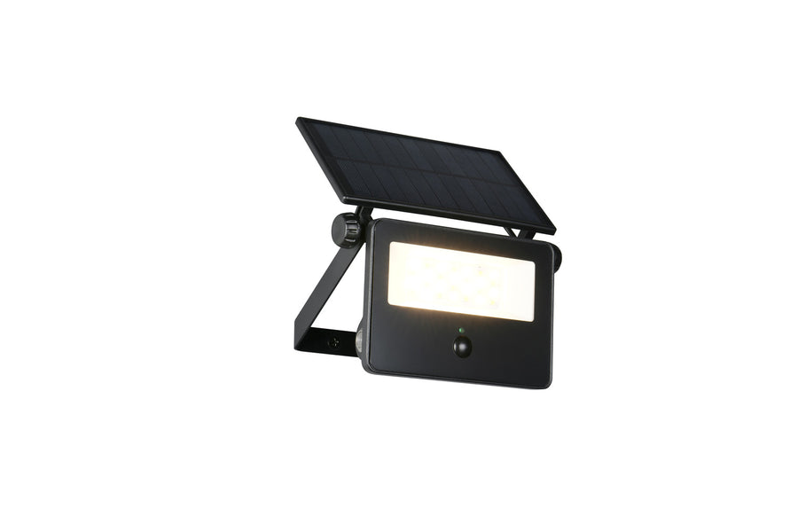 Applique extérieure Moura noire mat, H 15,5 cm