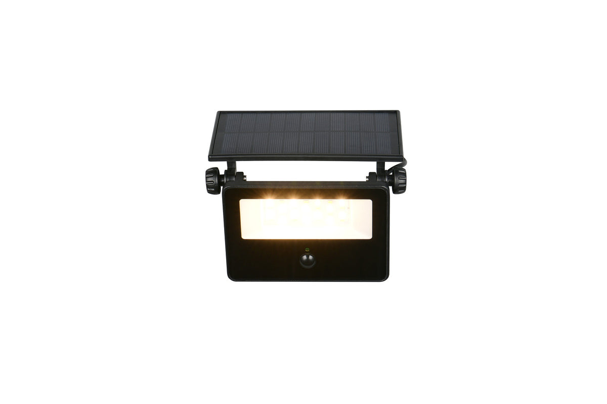 Applique extérieure Moura noire mat, H 15,5 cm