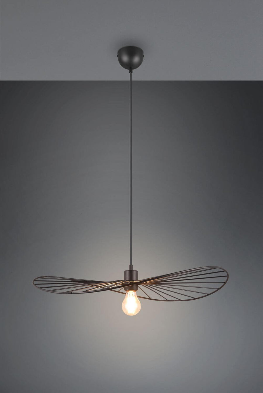 Suspension Chapeau noire mat