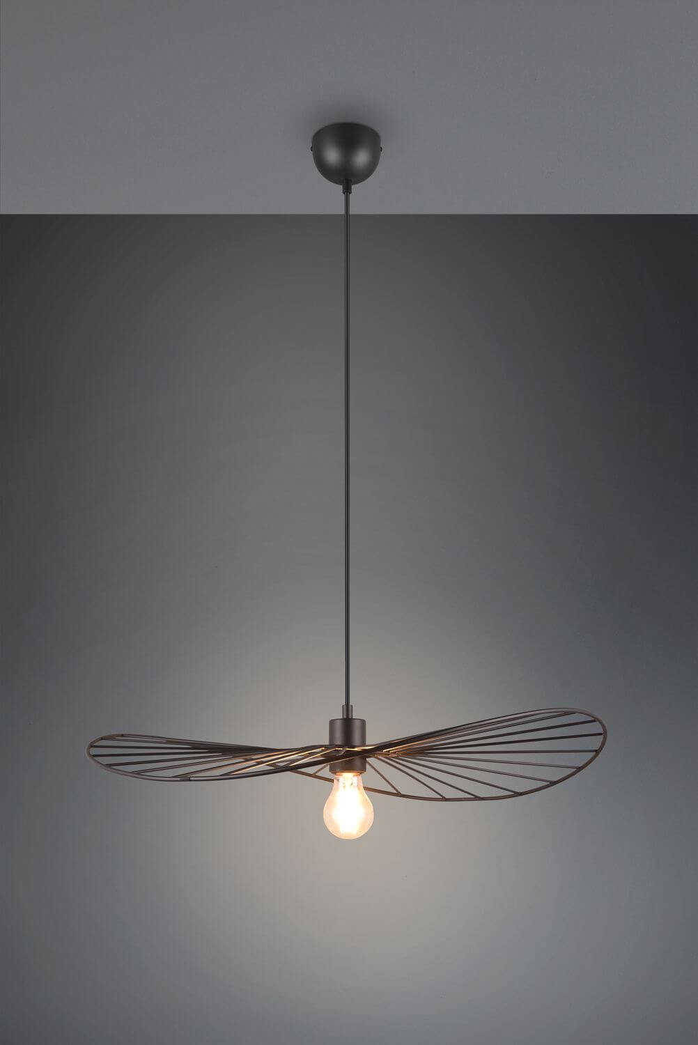 Suspension Chapeau noire mat