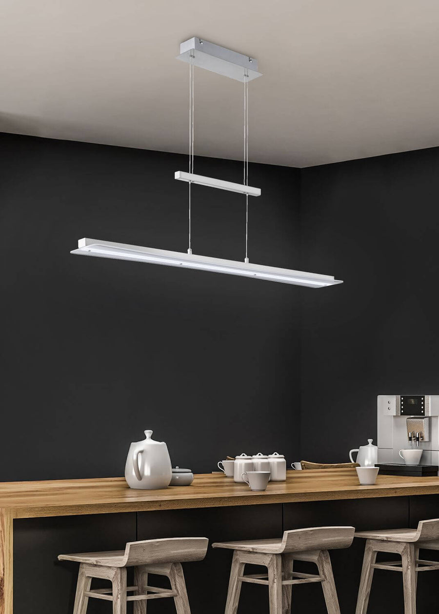 Suspension Smash nickel satiné