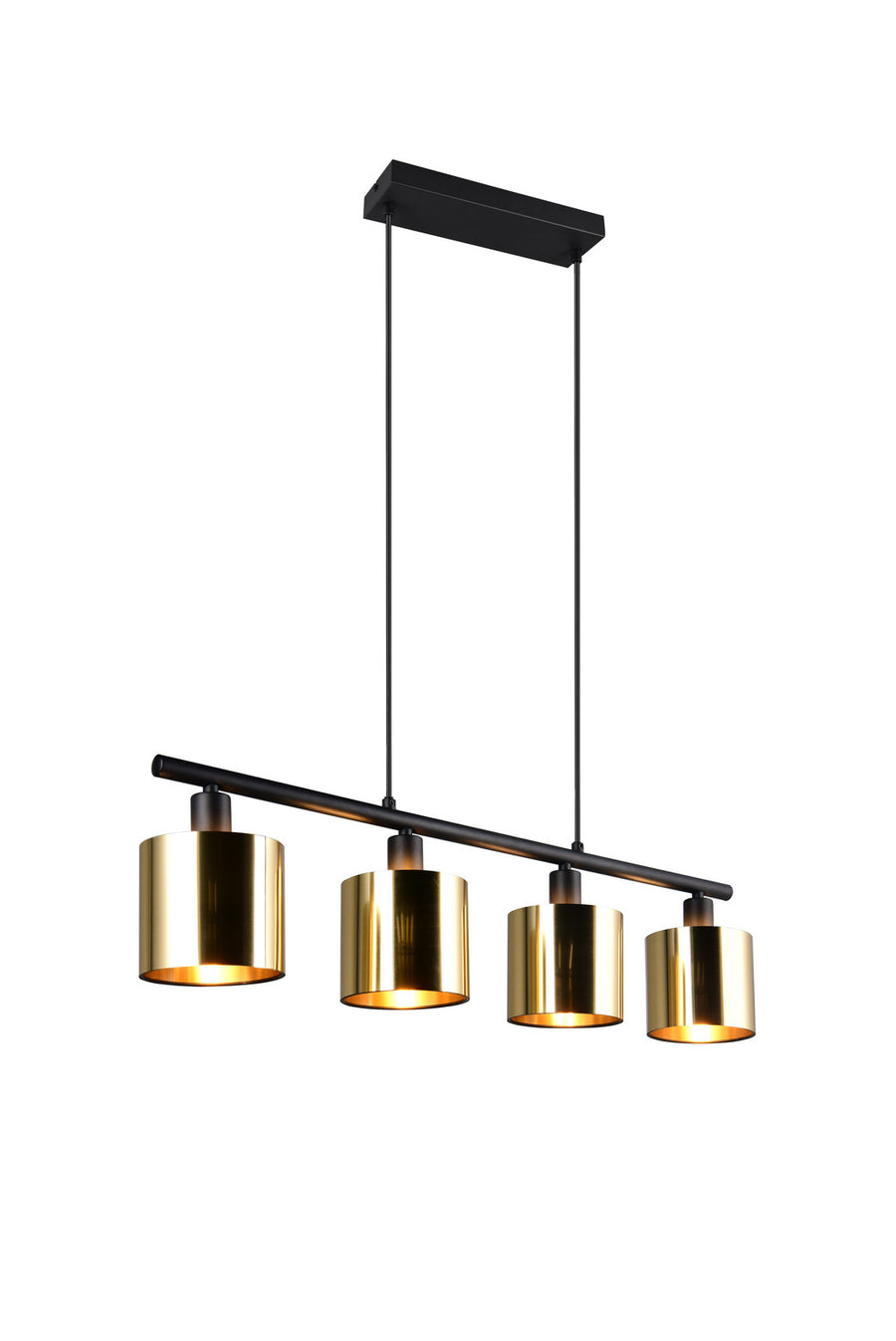 Suspension Jason 4 lumières dorée