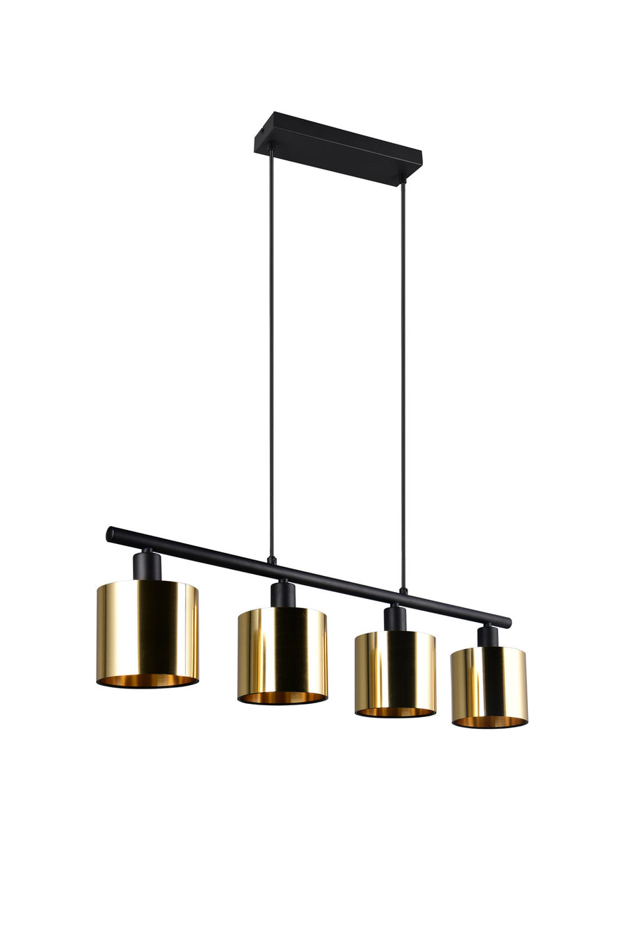 Suspension Jason 4 lumières dorée