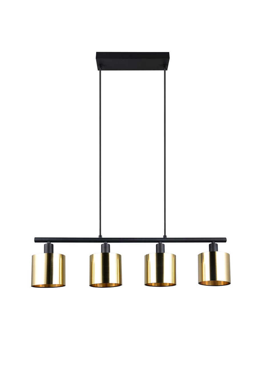 Suspension Jason 4 lumières dorée