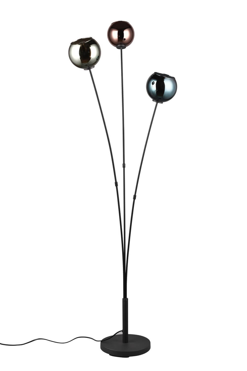 Lampadaire Sheldon 3 lumières multicolore