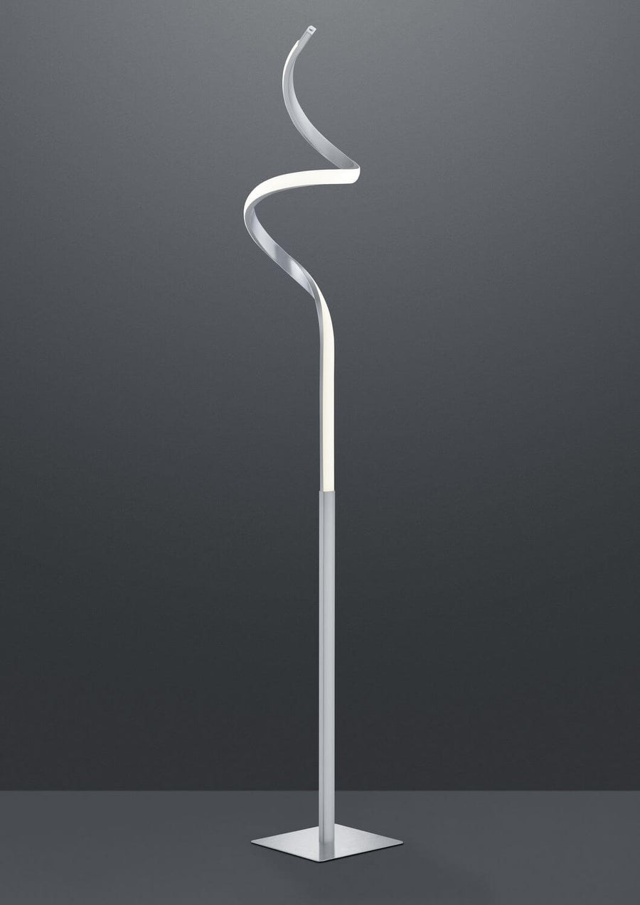 Lampadaire Course nickel satiné