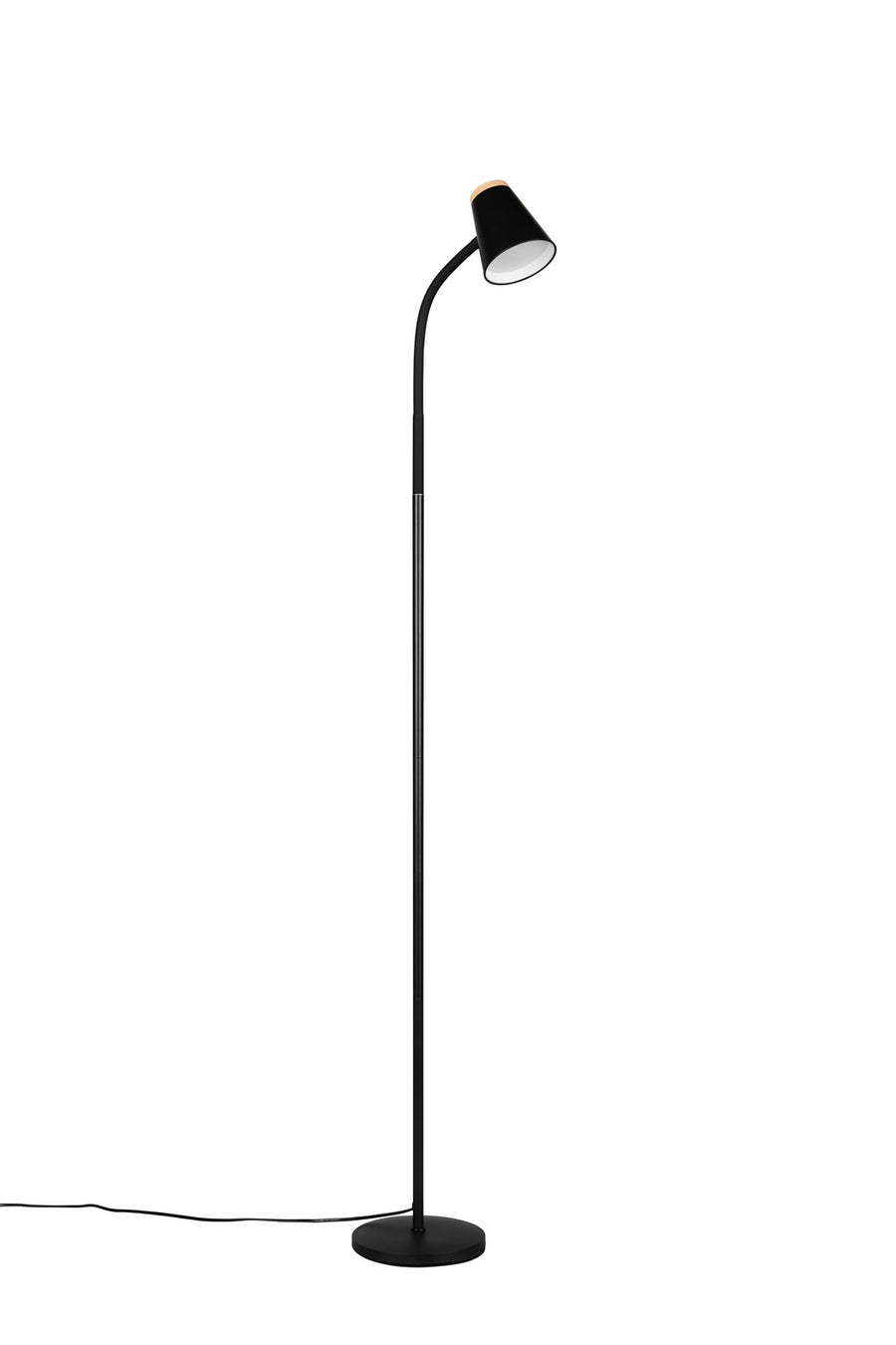 Lampadaire entier sur fond blanc, orientation légèrement inclinée vers la droite.