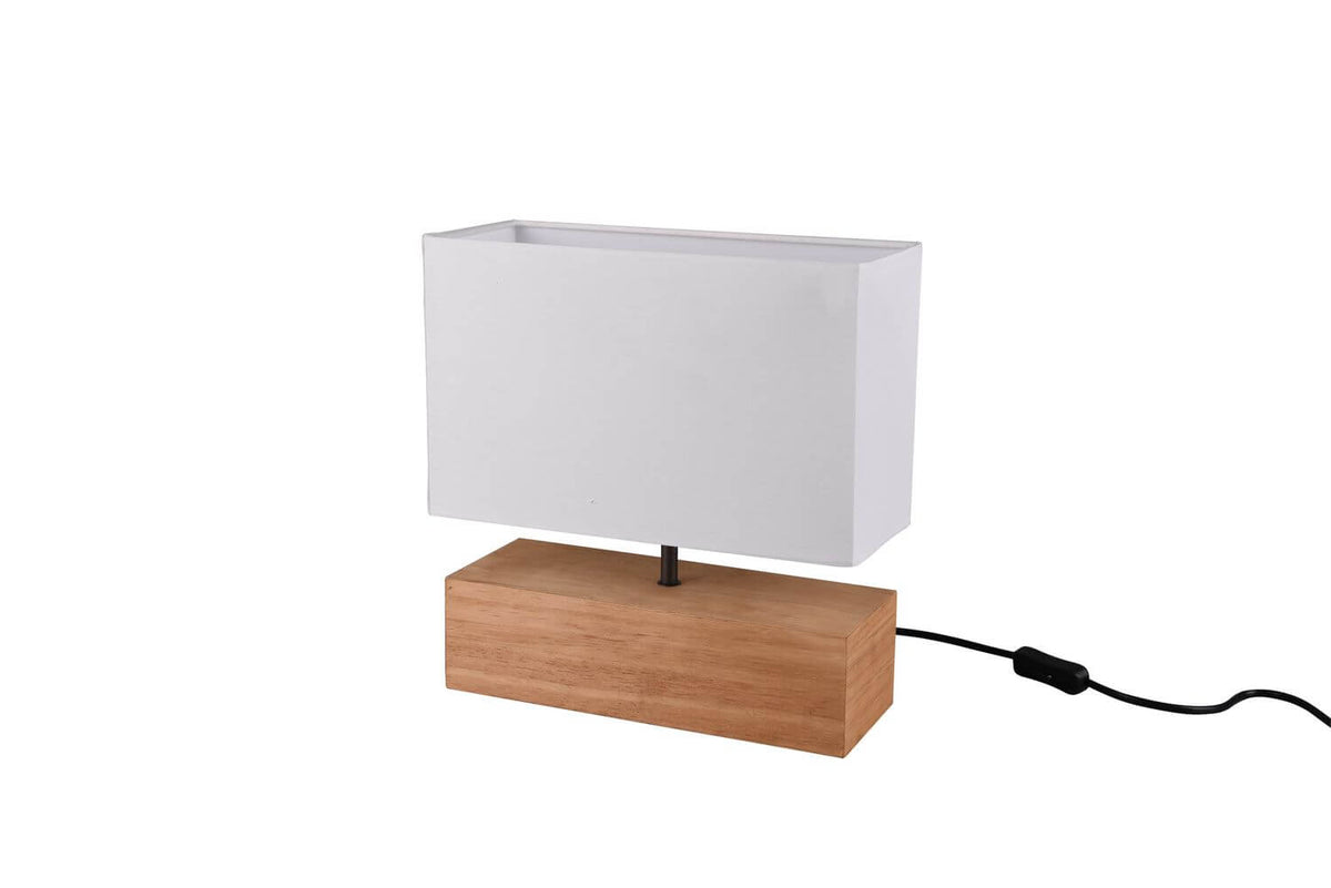 Lampe à poser Woody bois, H 30,5 cm (R50181030)