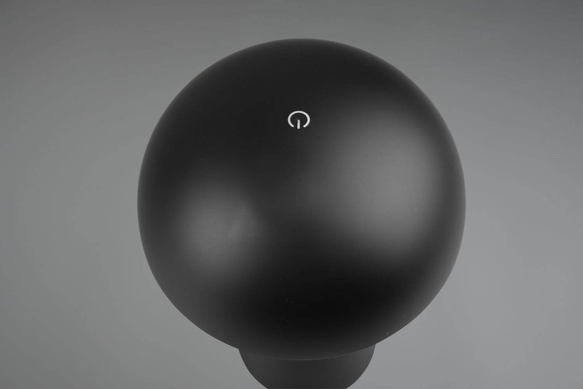 Détail du dessus du dôme avec bouton tactile symbole d'alimentation