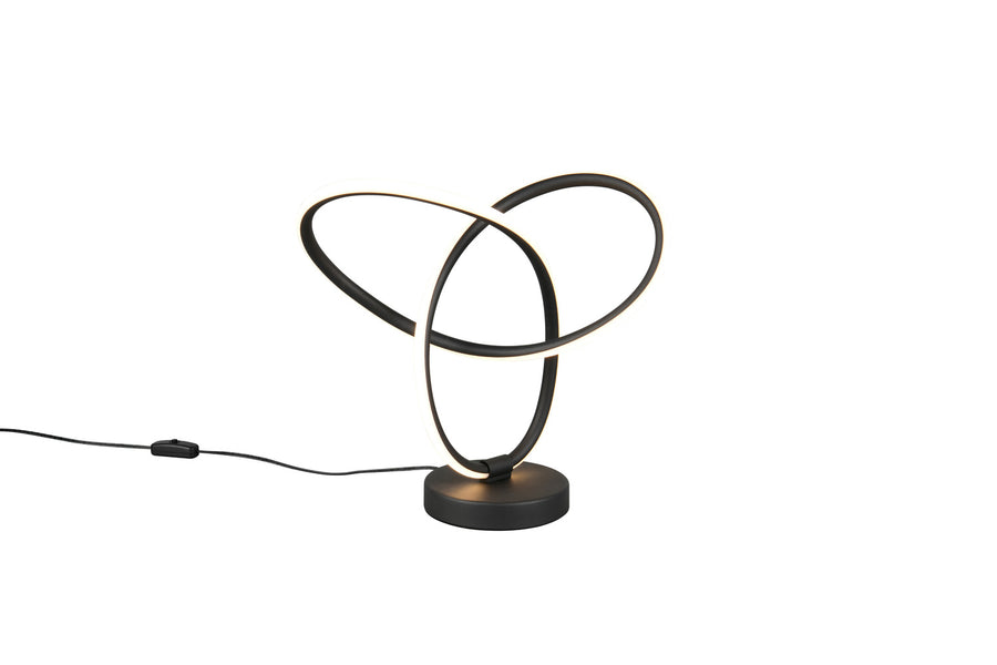 Lampe à poser Lando noire mat