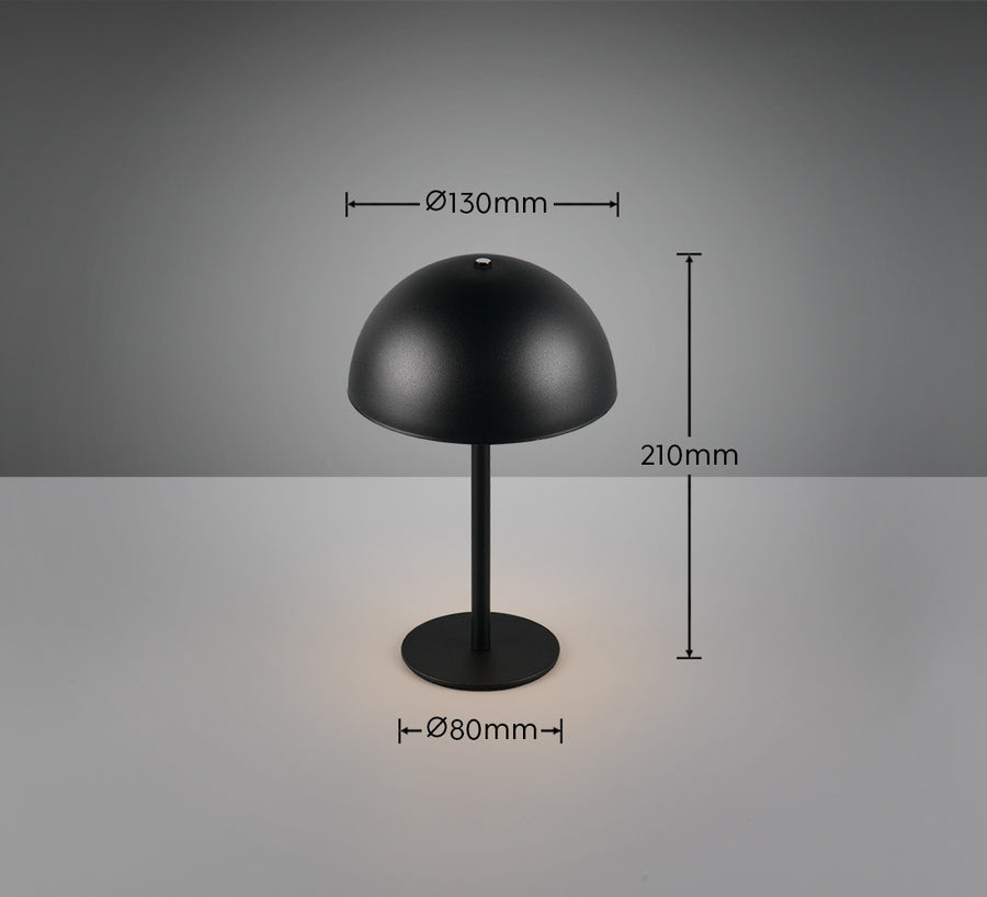 Lampe à poser Munoz noire mat