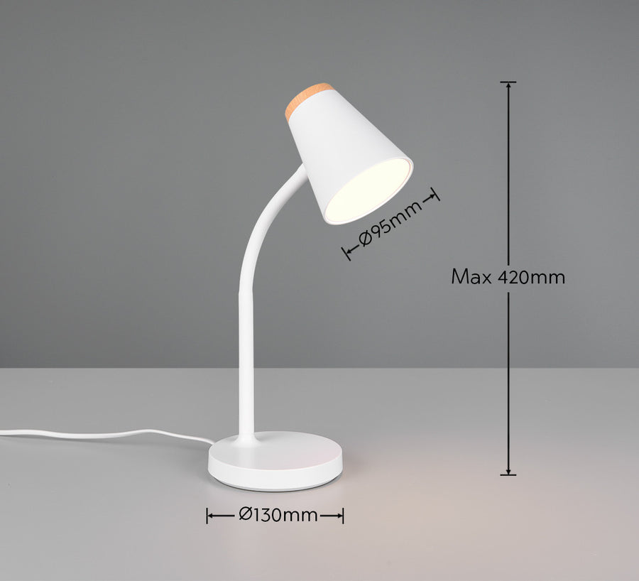 Lampe à poser Pongo blanche