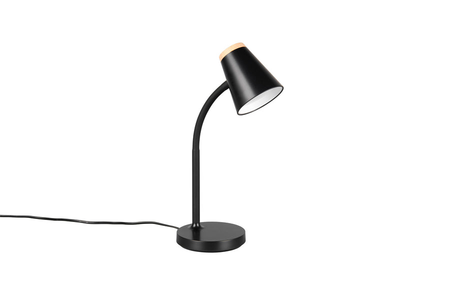 Lampe à poser Pongo noire, H 36 cm