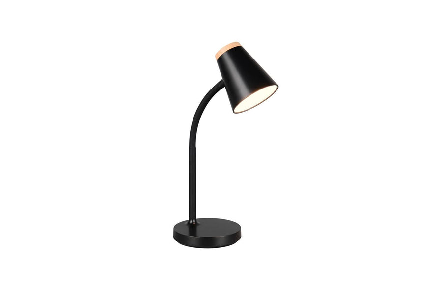 Lampe à poser Pongo noire, H 36 cm