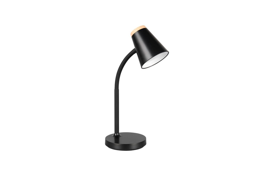 Lampe à poser Pongo noire, H 36 cm