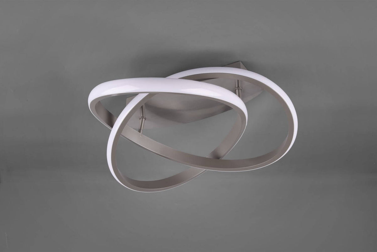 Plafonnier Course nickel satiné (R62051107)