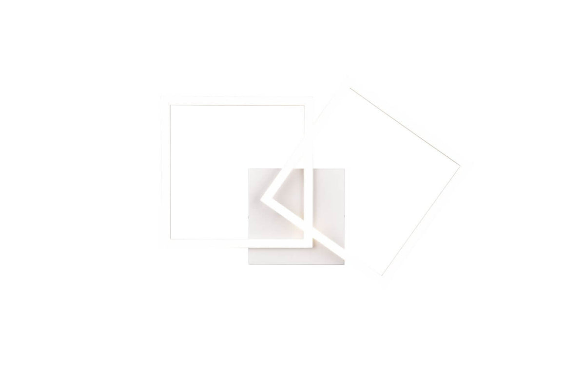 Plafonnier Trail blanc mat, L 60 cm
