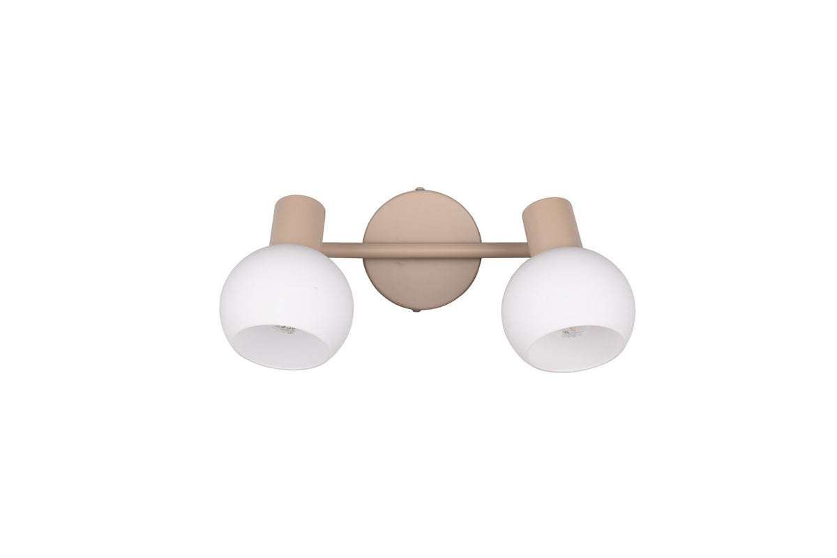 Spot Boba 2 lumières beige