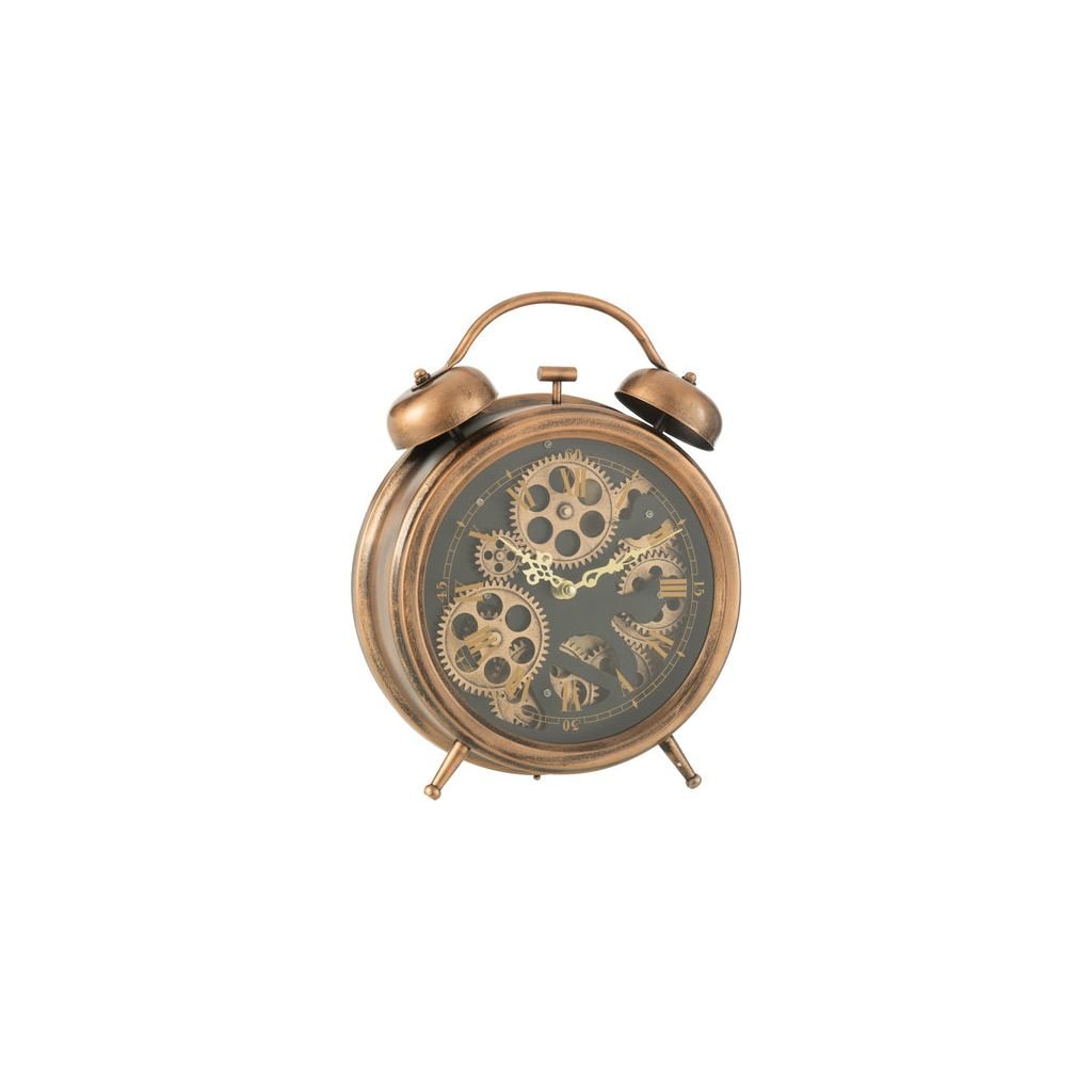 Réveil Horloge Cuivre Romains - Designix