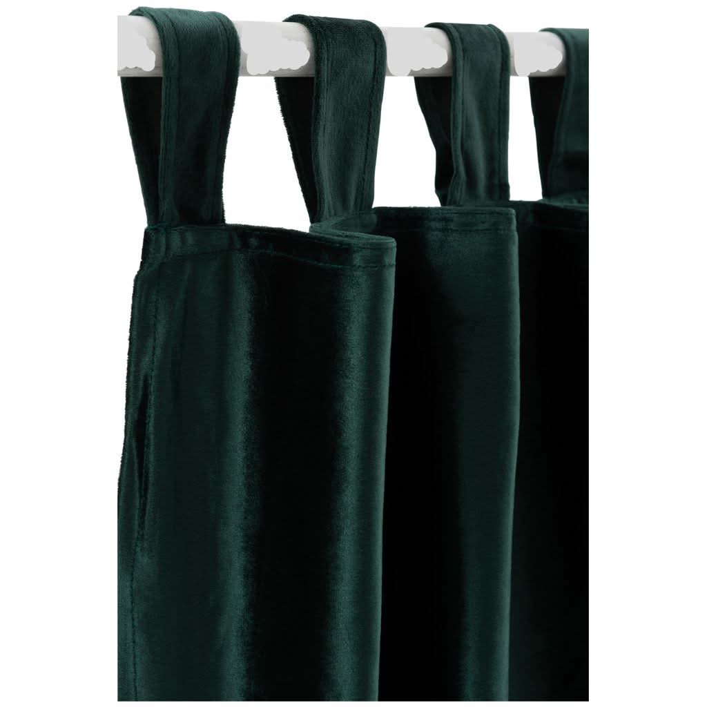 Rideau Velours Long Vert - Designix
