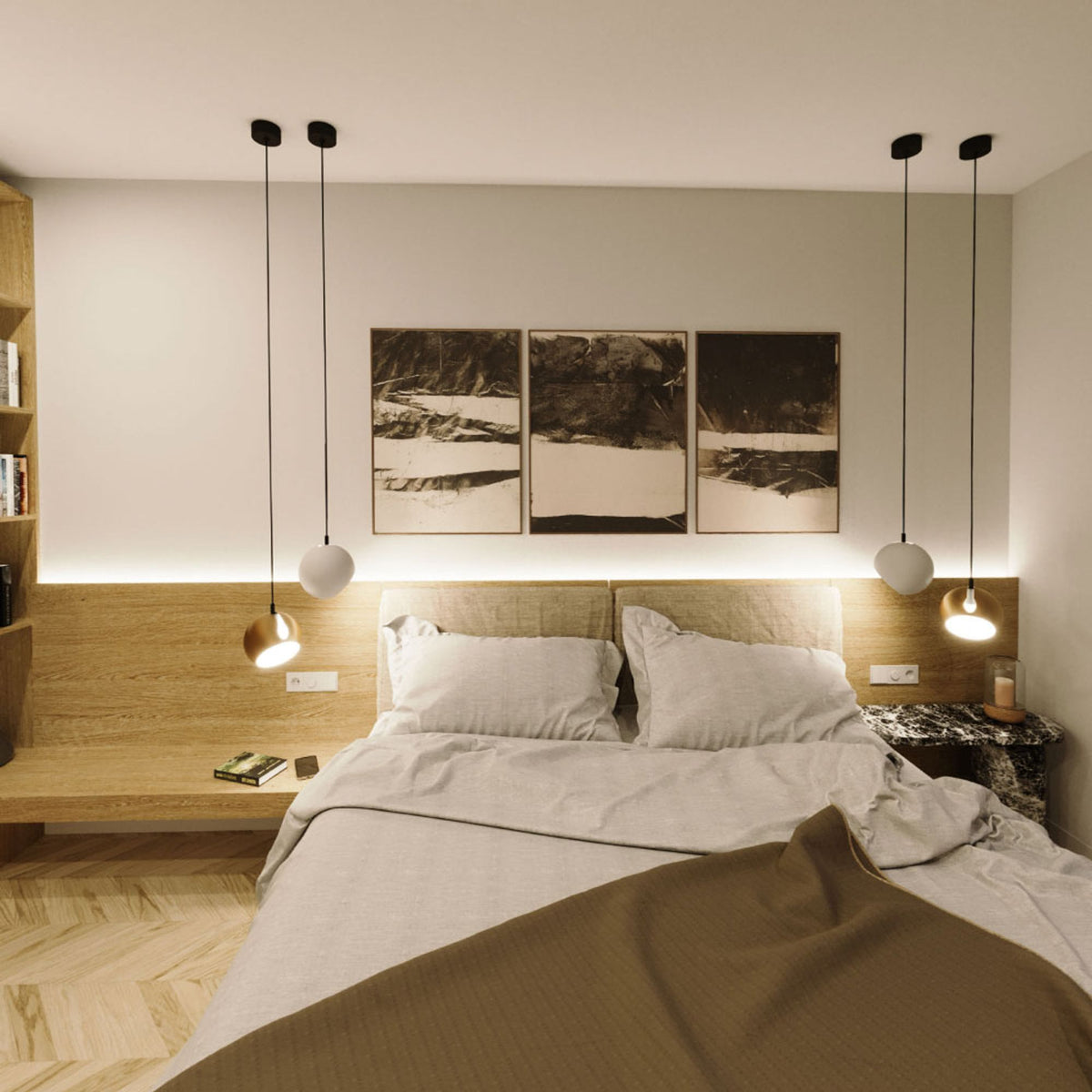 Suspension grande hauteur Ball, abat-jour orientable, câble 5 m