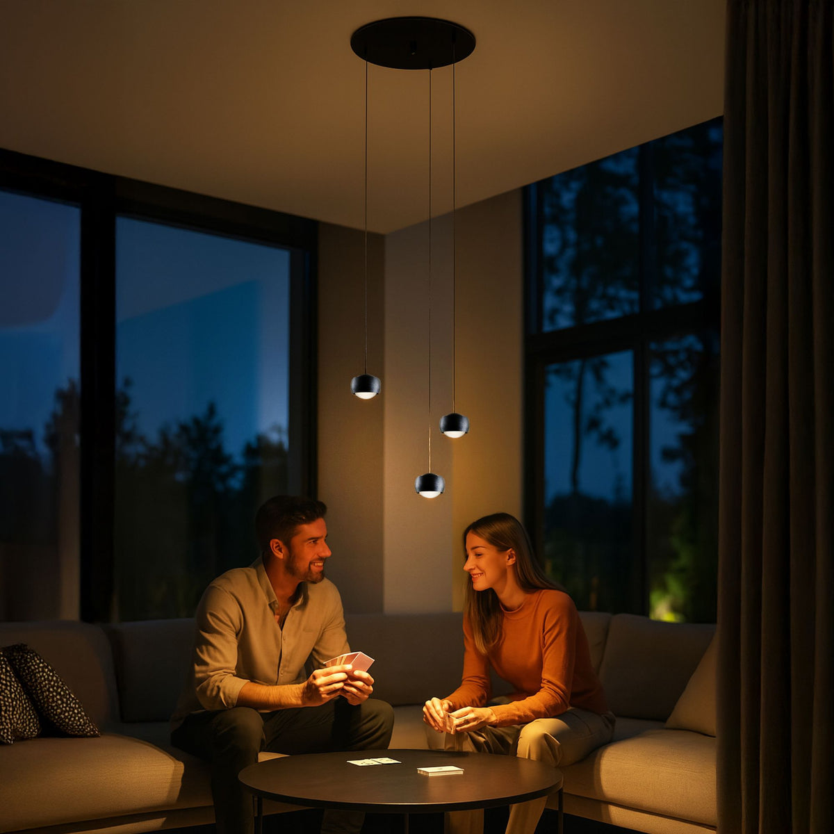 Suspension LED Beam 3 ou 5 lumières