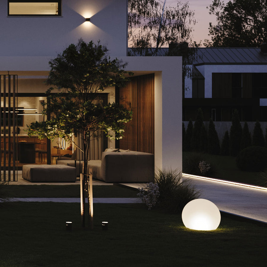 Boule lumineuse de jardin Globe Pro blanche